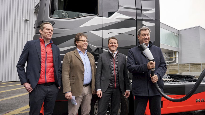 ABB E-mobility y MAN muestran por primera vez la carga de megavatios en el eTruck